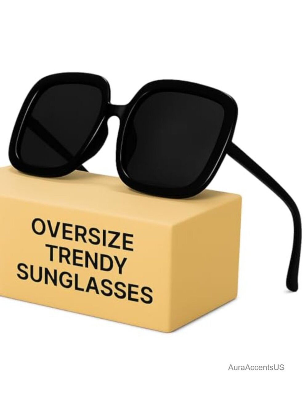 Oversized Polarized Retro Aviator Sunglasses UV400 Women